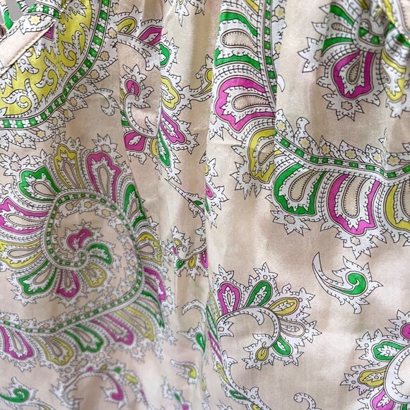 Leifnotes Idella Silk‎ Paisley Tank- Size 0 - Picture 4 of 6